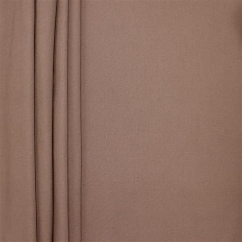 Plain Cotton Fabric Bark Brown