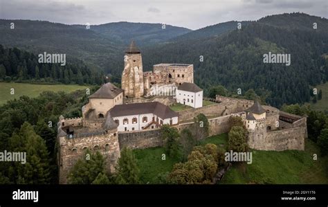 Aerial View Of The Castle In Stara Lubovna Slovakia Stock Photo Alamy