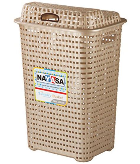 Nayasa Laundry Basket Square Beige Buy Online At Best Price In India