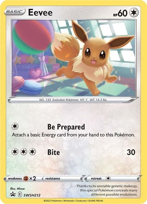 Eevee Swsh Swsh Sword Shield Promo Cards Pokemon