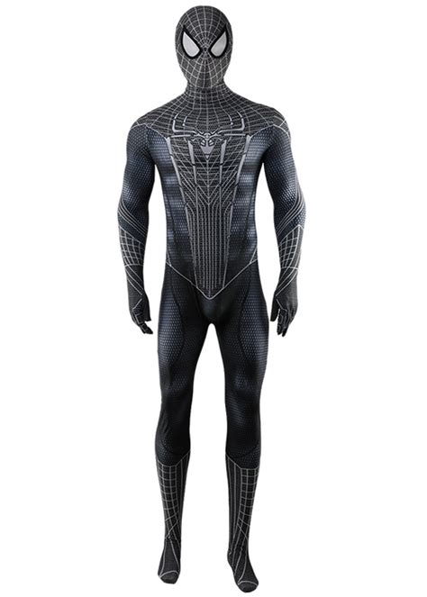 The Amazing Spider-Man Costume Cosplay Black Spider-Man Bodysuit for ...