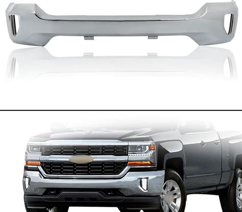 Lablt Chrome Steel Front Bumper Face Bar Replacement For