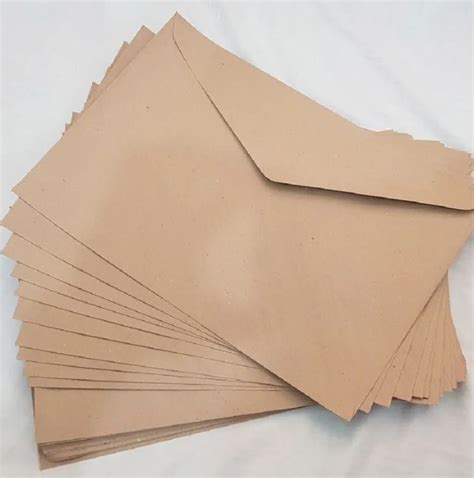 Brown Document Envelope Long Short Pcs Pcs Lazada Ph