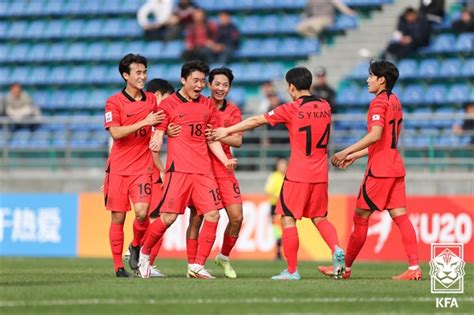 U 20 축구대표팀 오만 4 0 완파 골감각 물오른 성진영 멀티골 오마이스타