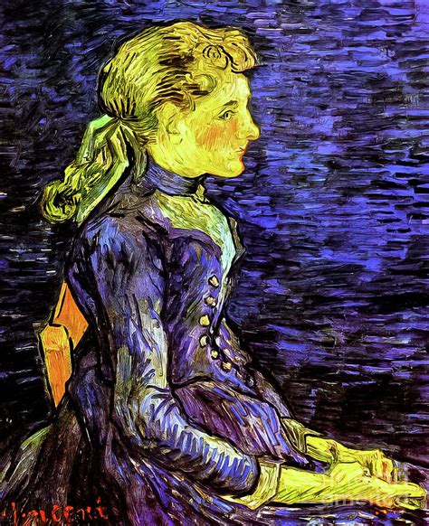 Portrait Of Adeline Ravoux By Vincent Van Gogh Painting By Vincent