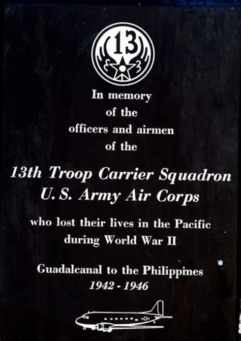 13th Troop Carrier Squadron National Museum Of The Pacific War