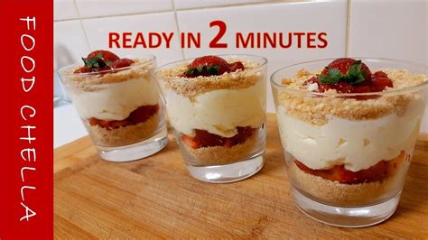 Strawberry Cheesecake Cups No Bake Easy Dessert Recipe By Food Chella Easy Dessert In 2