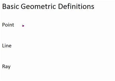 Basic Geometric Definitions Ck 12 Foundation