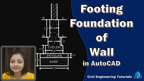 How To Draw Footing Foundation Of Wall In Autocad Building In