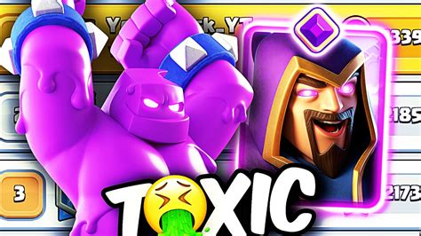 EL MAZO MÁS TOXICO y ROTO de CLASH ROYALE GOLEM DE ELIXIR YouTube