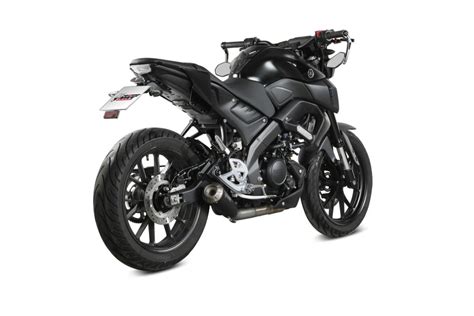 Escape Completo Homologado Mivv X M1 En Acero Negro Para YAMAHA MT 125