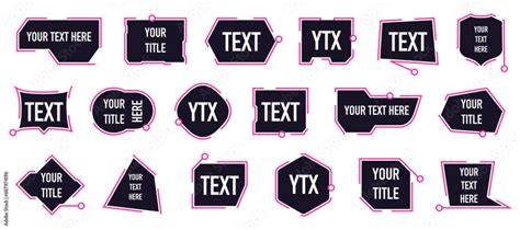 Callout Text Frame Collection Callouts Titles Banner Technology