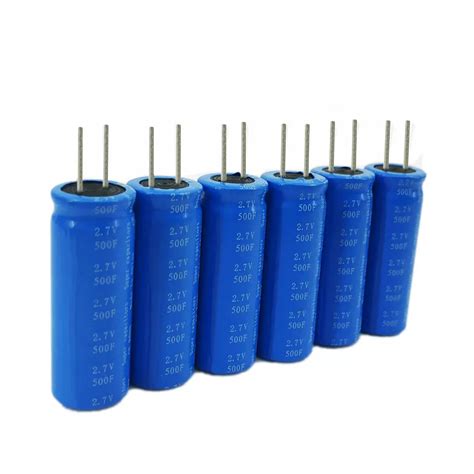 2 7v Radial Supercapacitor Solar Battery 500f Solar Cell Supercapacitor