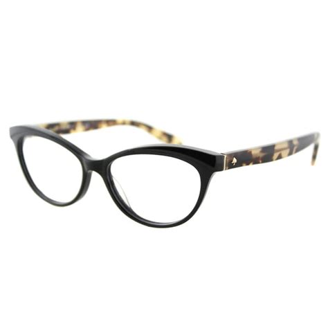 Shop Kate Spade Ks Steffi 807 Black Camel Plastic Cat Eye Eyeglasses