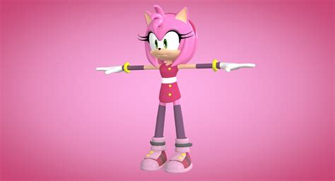 Amy Rose Model 3d Turbosquid 1082666