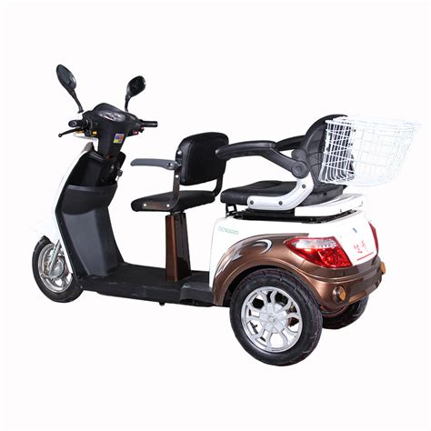 Vista L1 Adult Motorized Tricycle 2 Seat Electric Mobility Scooter With Headlight For Adult