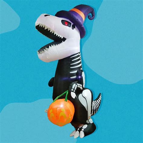 Shop This 8 Foot Inflatable Skeleton Dinosaur Before It Sells Out