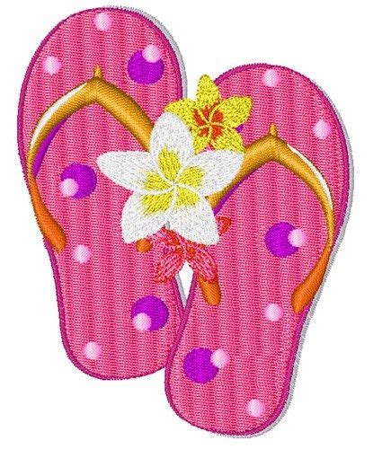 Flip Flop Machine Embroidery Designs Maria Crouse