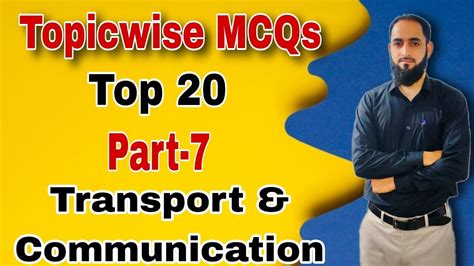 Topicwise MCQs Part 07 Transport Communication All JKSSB Exams