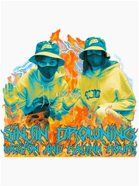 Sinjin Drowning Heavy Metal Sticker For Sale By Ckking6 Redbubble