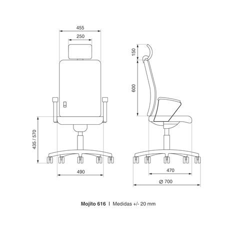 Silla Ejecutiva Mojito 616 Comercializadora Sandg