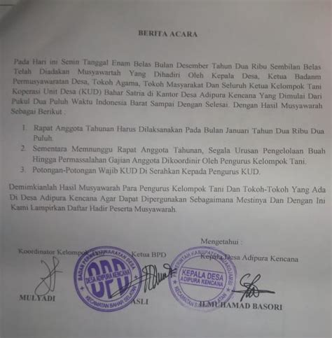 Contoh Notulen Musyawarah Desa Fiona Duncan