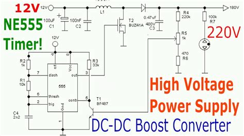 Dc To Dc Boost Converter Schematic