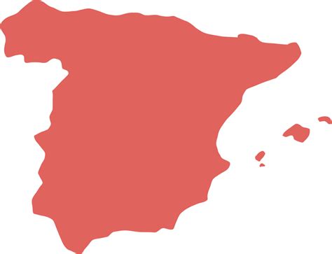 Spain Map Outline Png Vector Map Of Spain Flag Free Vector Maps Images