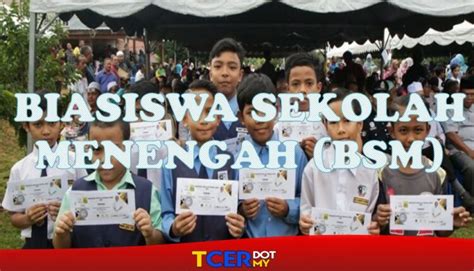 Biasiswa Sekolah Menengah BSM 2021 TCER MY