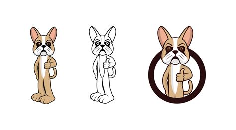 French Bulldog Cartoon Character design illustration 11747162 Vector ...