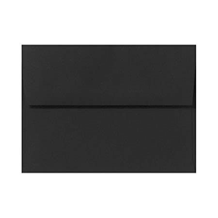 LUX Invitation Envelopes 4 Bar A1 Peel Press Closure Midnight Black