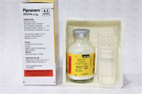 Piperacillin Tazobactam For Injection 4 5 Gm At Rs 70 In Mumbai