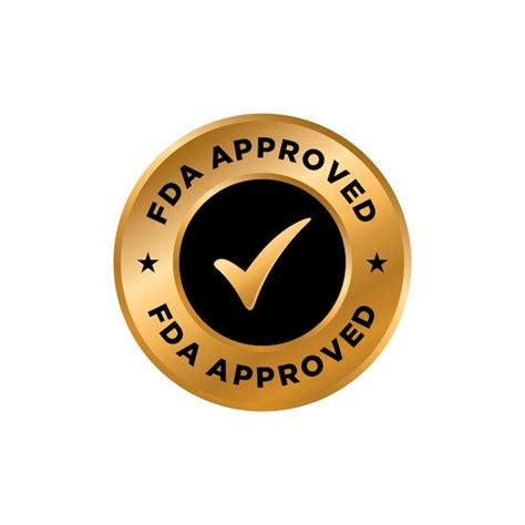 Premium Vector Fda Approved Food And Drug Administration Stamp Icon