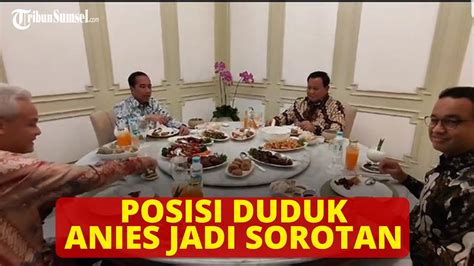 Heboh Posisi Jokowi Anies Duduk Berseberangan Saat Jamuan Makan Siang