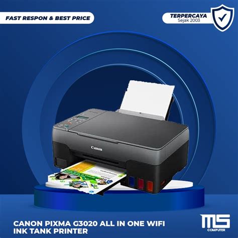 Jual Canon Pixma G3020 All In One WiFi Ink Tank Printer Shopee Indonesia