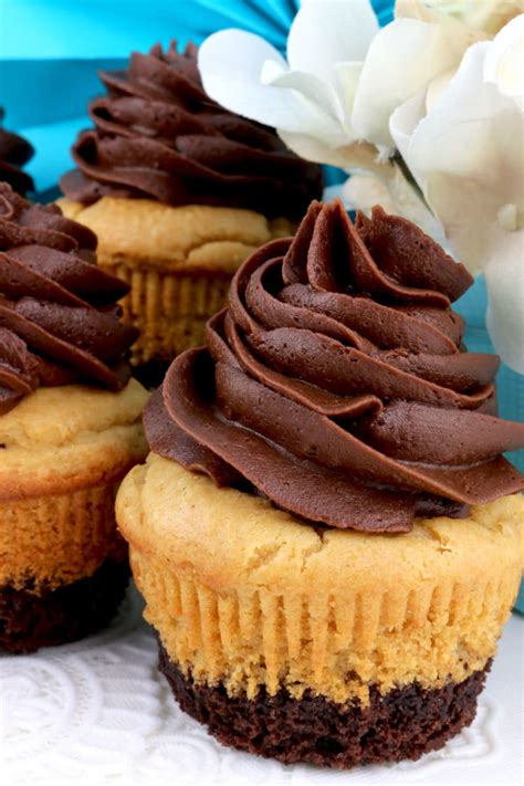 Peanut Butter Brownie Cupcakes Two Sisters