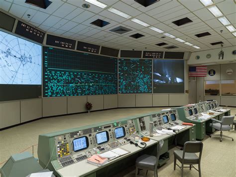 NASA Space Centre Control Room Restoration For Apollo 11 Wallpaper