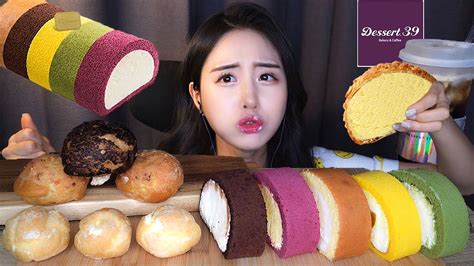 충격적으로 맛있는🧁 디저트39 먹방 Asmr Mukbangㅣ생크림 케이크 크로칸슈 쿠키슈 도쿄롤 도지마롤ㅣcream Cake