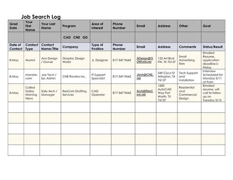 Job+Search+Log+Printable | Job, Job search, Template printable