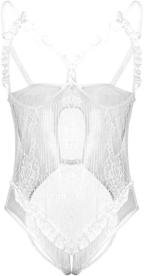 Susenstone Lingerie Dentelle Femme Erothique Ouverte Sexy Dos Nu Coquine Lingerie Bandage