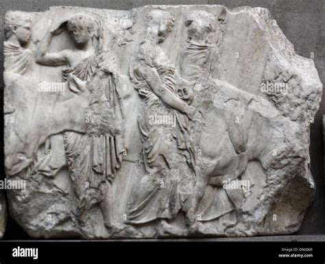 Detail From The Parthenon Frieze Greek Marble Sculpture High Resolution