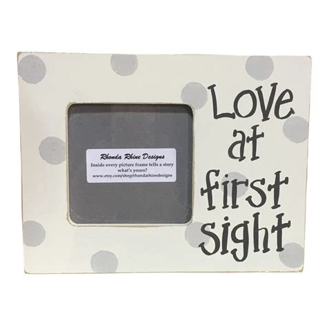 Love At First Sight Sonogram Frame In Ivory And Grey Etsy