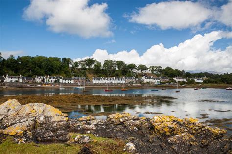 Plockton stock image. Image of pier, kingdom, port, marina - 48908093