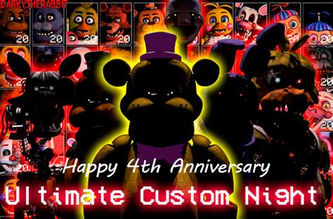 C4dfnaf Happy 4th Anniversary Ucn By Darkytherabbit On Deviantart