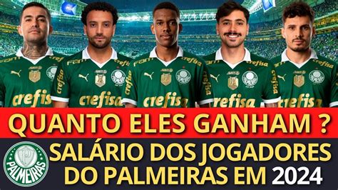 SALÁRIO DOS JOGADORES DO PALMEIRAS EM 2024 ESTEVÃO FELIPE ANDERSON