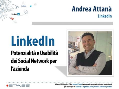 LinkedIn Potenzialità e Usabilità dei Social Network per lazienda