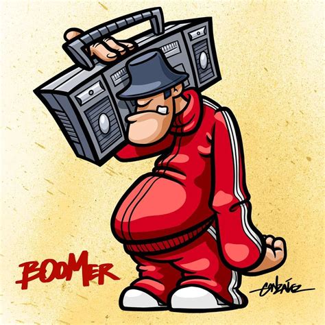 Graffiti Boombox Character