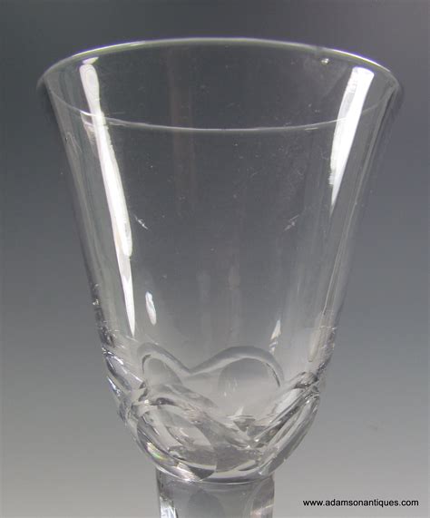 Adamson Antiques Tall Facet Stem Cordial Glass