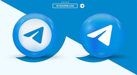 현대적인 스타일의 소셜 미디어 로고의 전보 로고 | 프리미엄 벡터