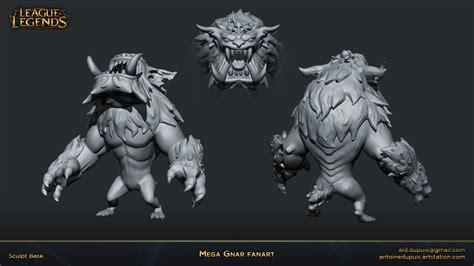 Antoine Dupuis Character Artist Mega Gnar League Of Legends Fanart